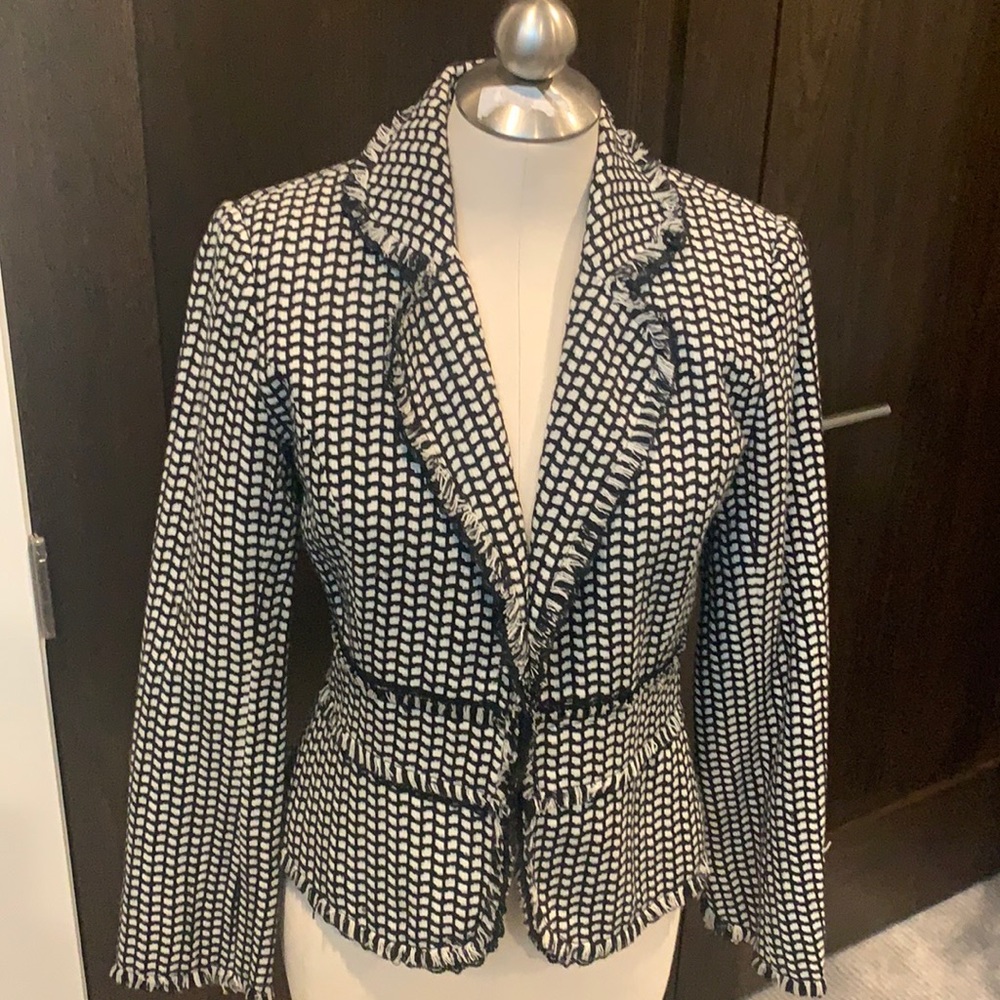 Black & White fitted jacket